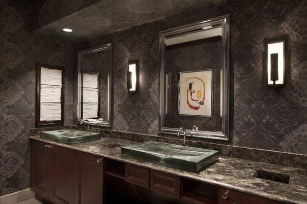 Bathroom, Dual Sink Vanities, Interior, Recessed Lighting