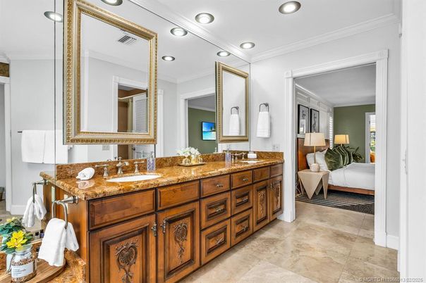 Bathroom, Bedroom, Dual Sink Vanities, Interior, Recessed Lighting
