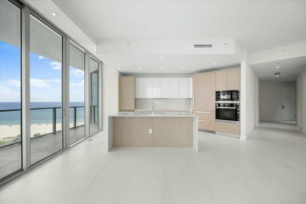 Interior, Kitchen, Recessed Lighting, Stainless Steel Appliances, Water