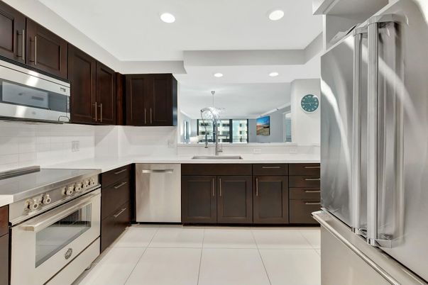 Interior, Kitchen, Recessed Lighting, Stainless Steel Appliances