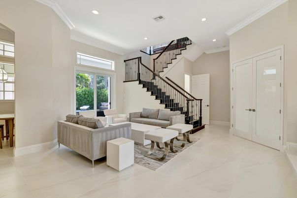 Interior, Living room, Marble, Recessed Lighting
