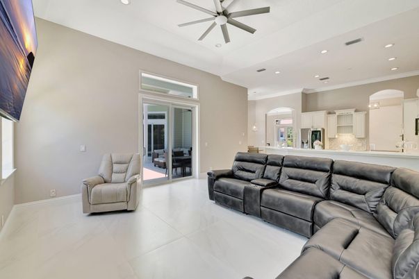 Interior, Kitchen, Living room, Recessed Lighting