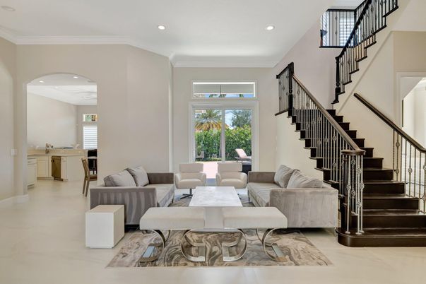 Interior, Living room, Recessed Lighting