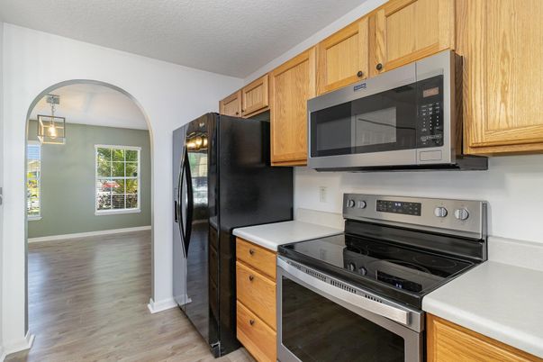Interior, Kitchen, Wood Texture Flooring