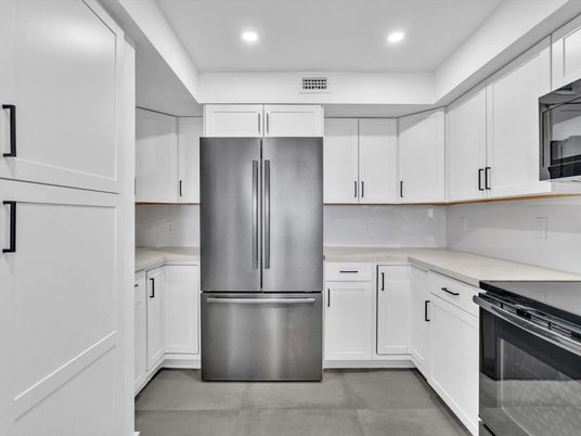 Interior, Kitchen, Recessed Lighting, Stainless Steel Appliances