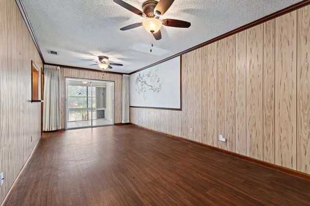 Empty room, Interior, Wood Texture Flooring, Wooden Walls