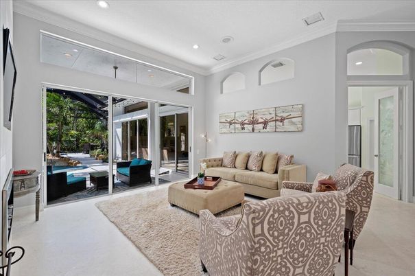Interior, Living room, Recessed Lighting