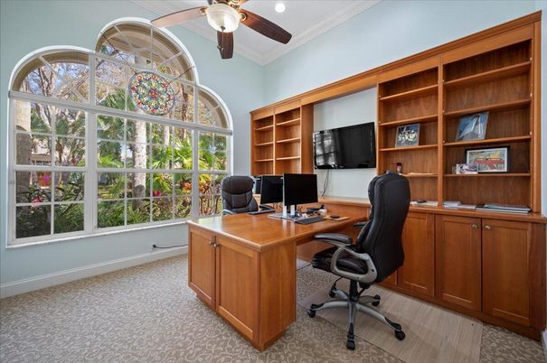 Home Office, Interior, Recessed Lighting