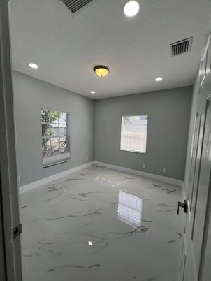 Empty room, Interior, Marble, Recessed Lighting