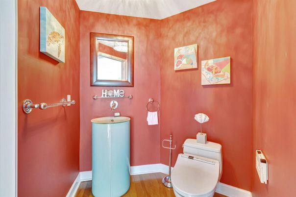Bathroom, Interior, Wood Texture Flooring