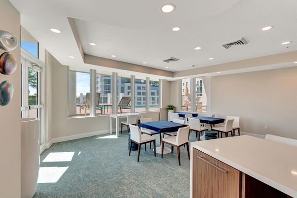 Dining room, Interior, Recessed Lighting