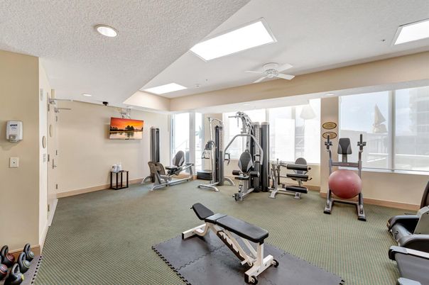 Fitness Equipment, Gym, Interior, Recessed Lighting