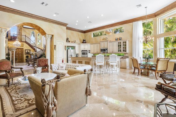 Dining room, Interior, Kitchen, Living room, Pendant Lights, Recessed Lighting