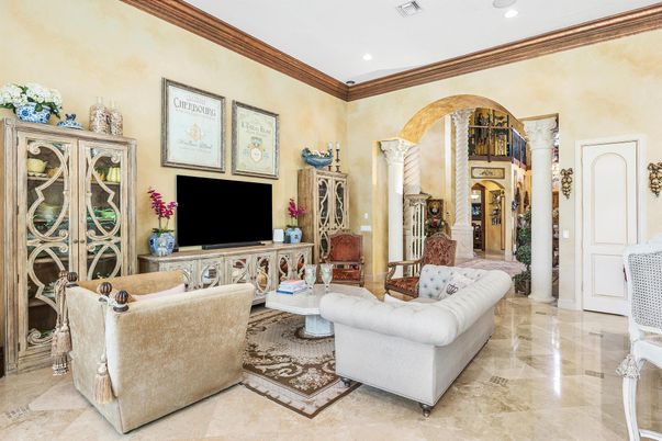 Interior, Living room, Recessed Lighting