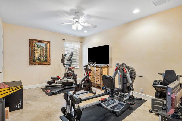 Fitness Equipment, Interior, Recessed Lighting