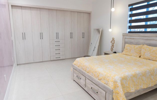 Bedroom, Interior, Pendant Lights