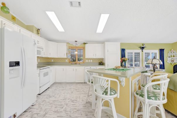 Interior, Kitchen, Marble, Pendant Lights