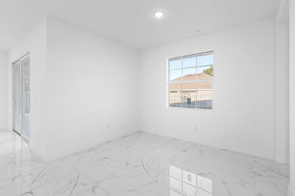 Empty room, Interior, Marble, Recessed Lighting