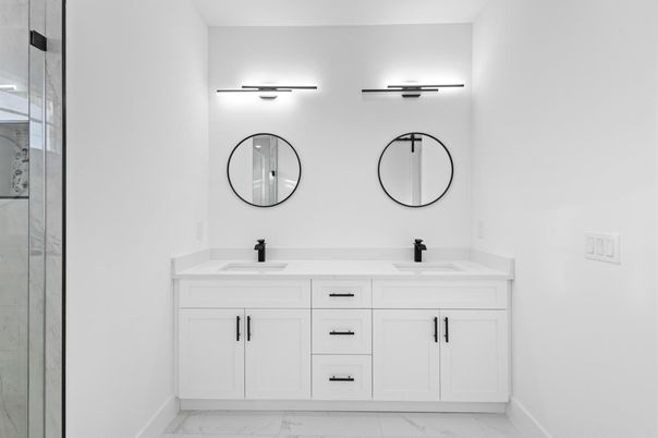 Bathroom, Dual Sink Vanities, Interior, Marble