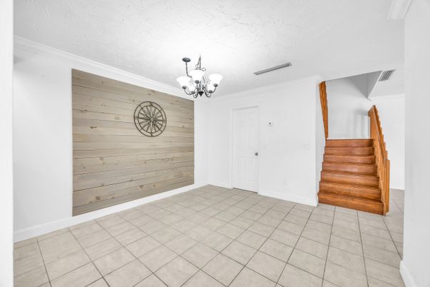 Chandelier, Empty room, Interior, Wooden Walls