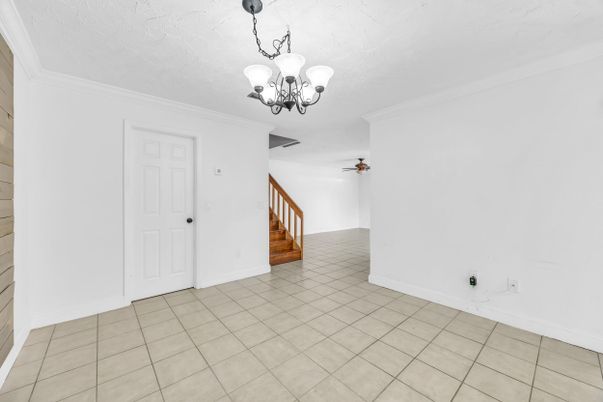 Chandelier, Empty room, Interior