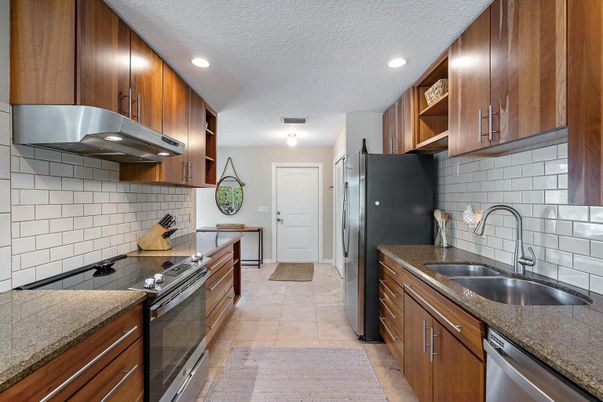 Interior, Kitchen, Recessed Lighting, Stainless Steel Appliances