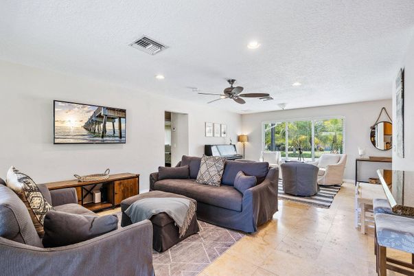 Interior, Living room, Recessed Lighting