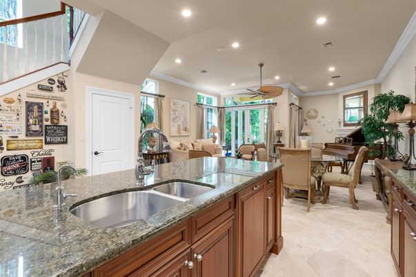 Dining room, Interior, Kitchen, Recessed Lighting