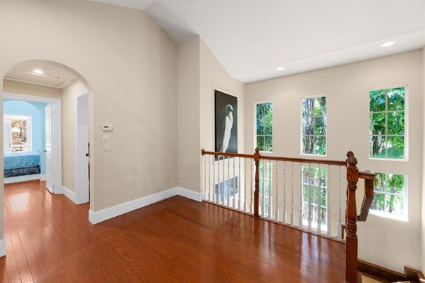 Fireplace, Interior, Recessed Lighting, Wood Texture Flooring