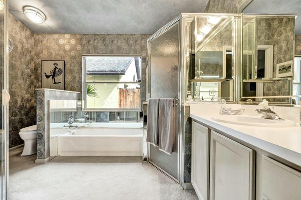 Bathroom, Dual Sink Vanities, Glass Shower, Interior