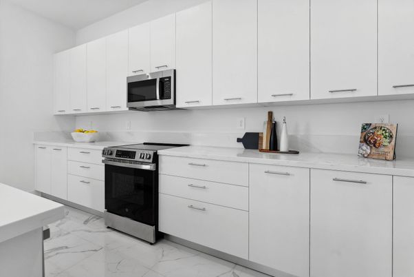 Interior, Kitchen, Marble, Stainless Steel Appliances