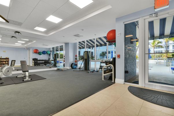Fitness Equipment, Gym, Interior, Recessed Lighting