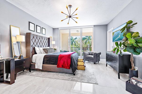 Bedroom, Interior, Pendant Lights