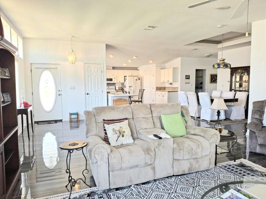 Dining room, Interior, Kitchen, Living room, Pendant Lights, Recessed Lighting