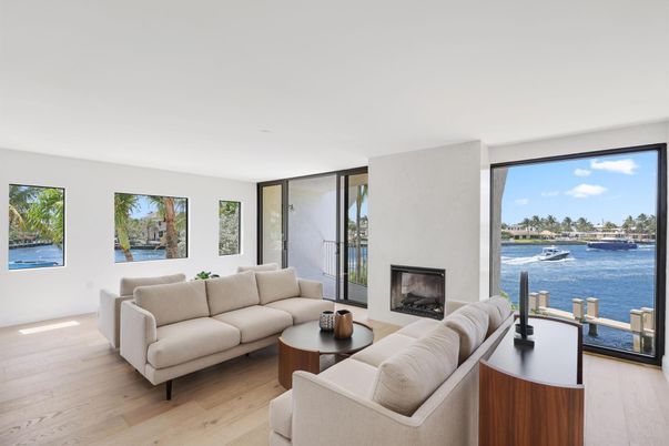 Fireplace, Interior, Living room, Water, Wood Texture Flooring