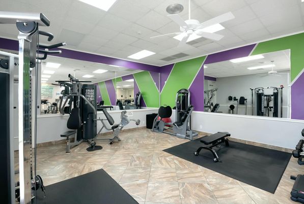 Fitness Equipment, Interior, Recessed Lighting