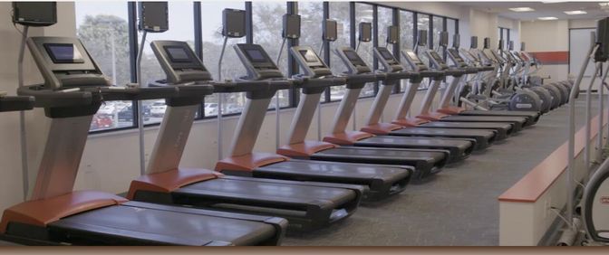 Fitness Equipment, Gym, Interior, Recessed Lighting