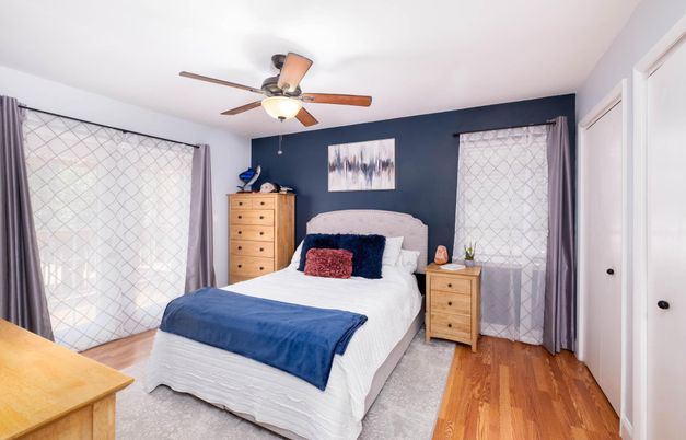 Bedroom, Interior, Wood Texture Flooring