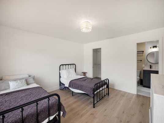 Bedroom, Interior, Wood Texture Flooring