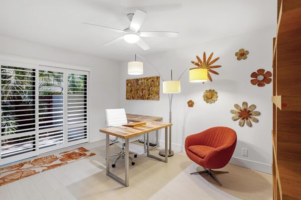 Home Office, Interior, Wood Texture Flooring