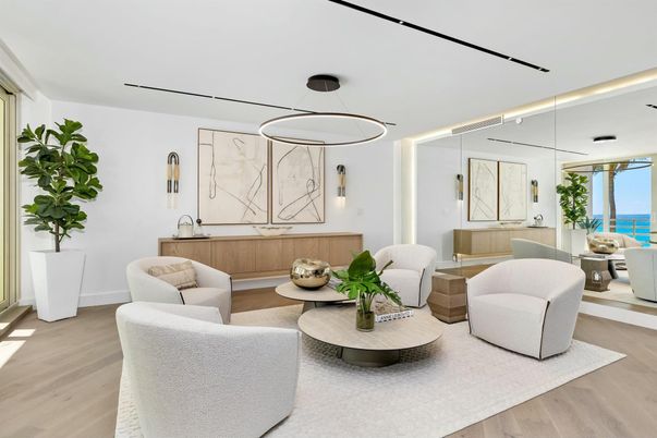 Interior, Living room, Pendant Lights, Water, Wood Texture Flooring