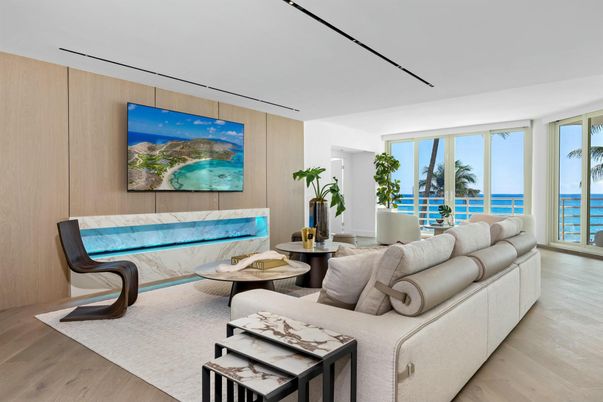Interior, Living room, Water, Wood Texture Flooring, Wooden Walls