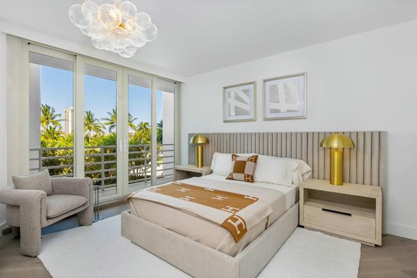Bedroom, Chandelier, Interior, Wood Texture Flooring