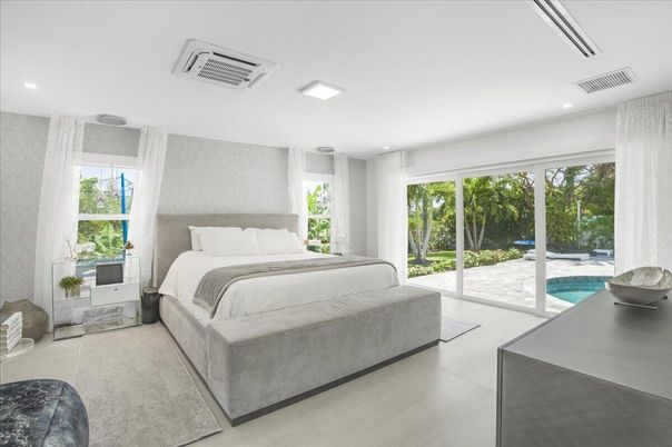 Bedroom, Interior, Recessed Lighting