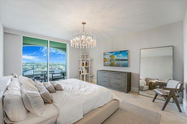 Bedroom, Chandelier, Interior
