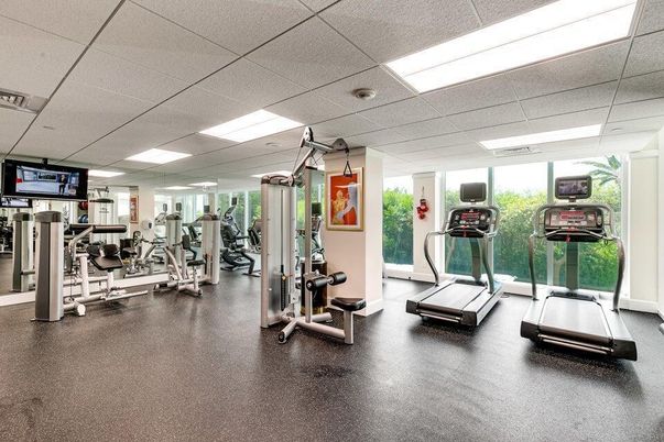 Fitness Equipment, Gym, Interior, Recessed Lighting