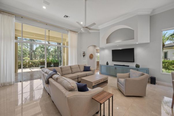 Interior, Living room, Recessed Lighting