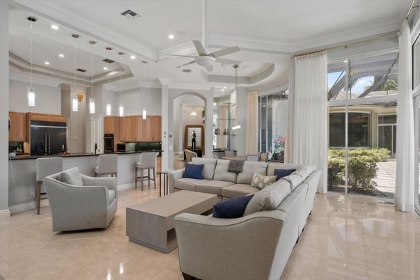 Interior, Kitchen, Living room, Pendant Lights, Recessed Lighting