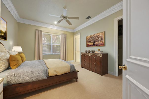 Bedroom, Interior, Recessed Lighting