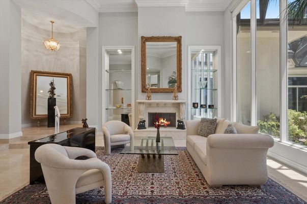 Fireplace, Interior, Living room, Pendant Lights